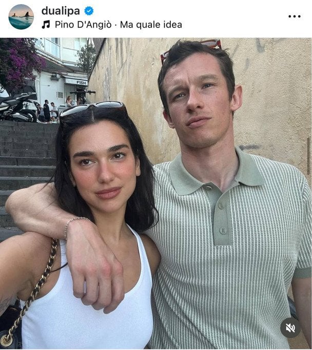 Дуа Липа с женихом / © Instagram Дуа Липы