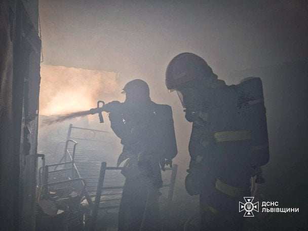 Пожар во Львовской области