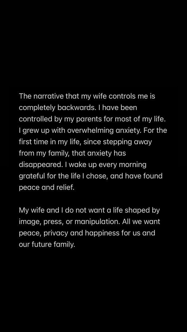 Допис Брукліна Бекхема / © instagram.com/brooklynpeltzbeckham