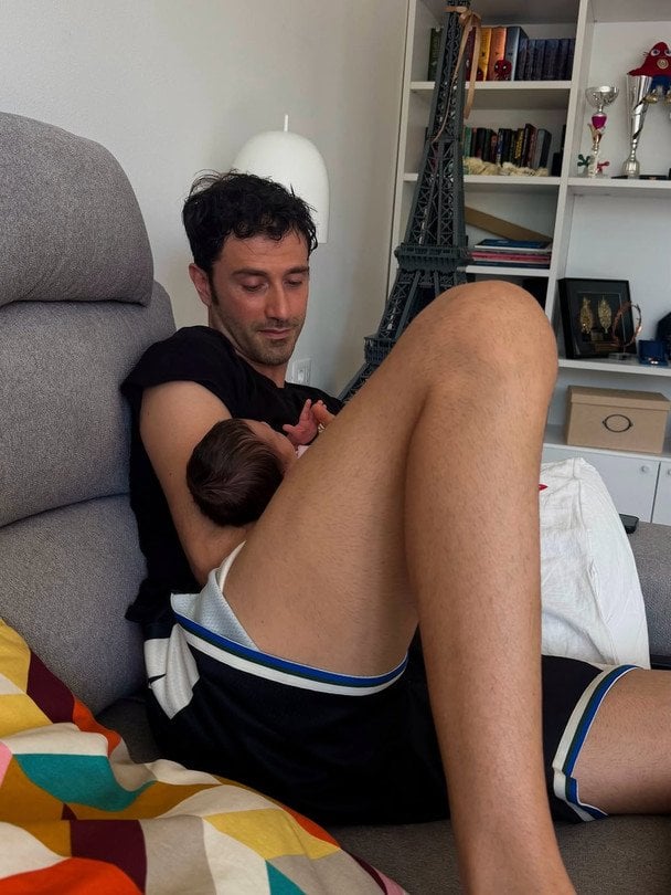 Наречений Ольги Харлан з їхньою донькою / © instagram.com/olgakharlan