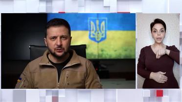 Звернення президента України Володимира Зеленського за підсумками 58-го дня війни (жестовою мовою)
