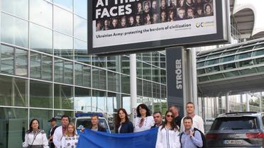 Билборды с украинскими патриотами в Гамбурге / © Генконсульство Украины в Гамбурге facebook.com/Generalkonsulat-der-Ukraine-in-Hamburg-