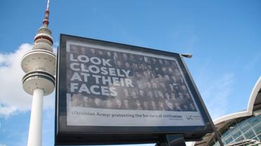 Билборды с украинскими патриотами в Гамбурге / © Генконсульство Украины в Гамбурге facebook.com/Generalkonsulat-der-Ukraine-in-Hamburg-