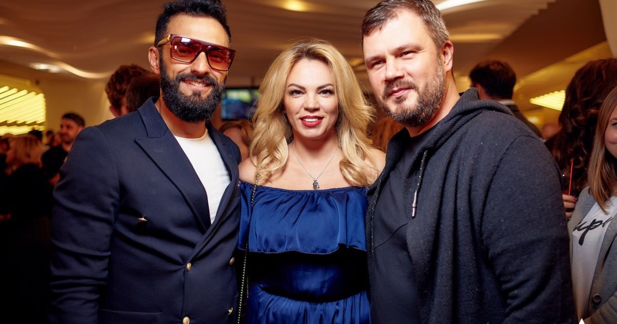 Андрій Кіше з дружиною та Вадим Лисиця / © Кінотеатр "Оскар"