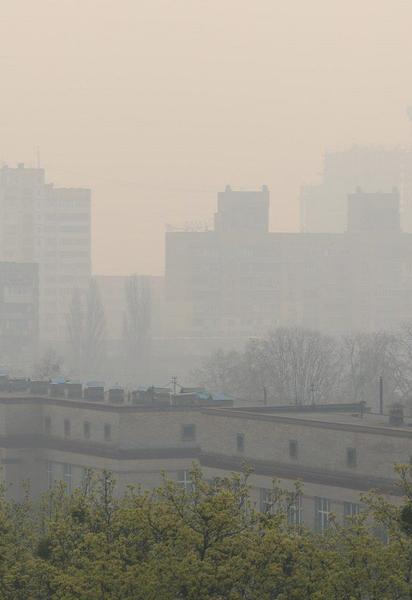 Забруднення повітря на Київщині 17 жовтня