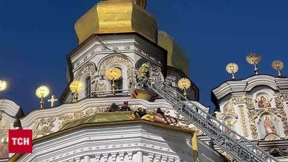 Відео руйнувань Києво-Печерської лаври після атаки РФ