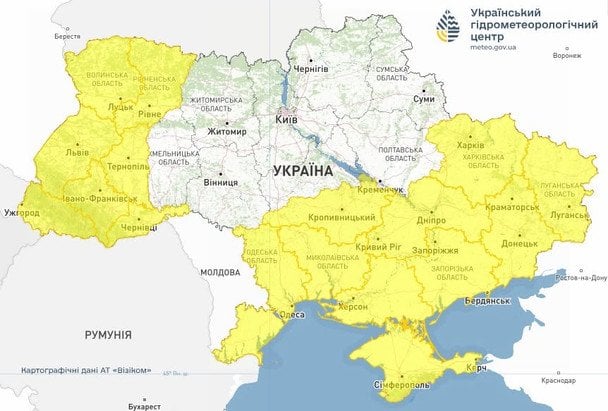 Синоптики попередають про грози, град та шквали в Україні 10 червня / © Укргідрометцентр