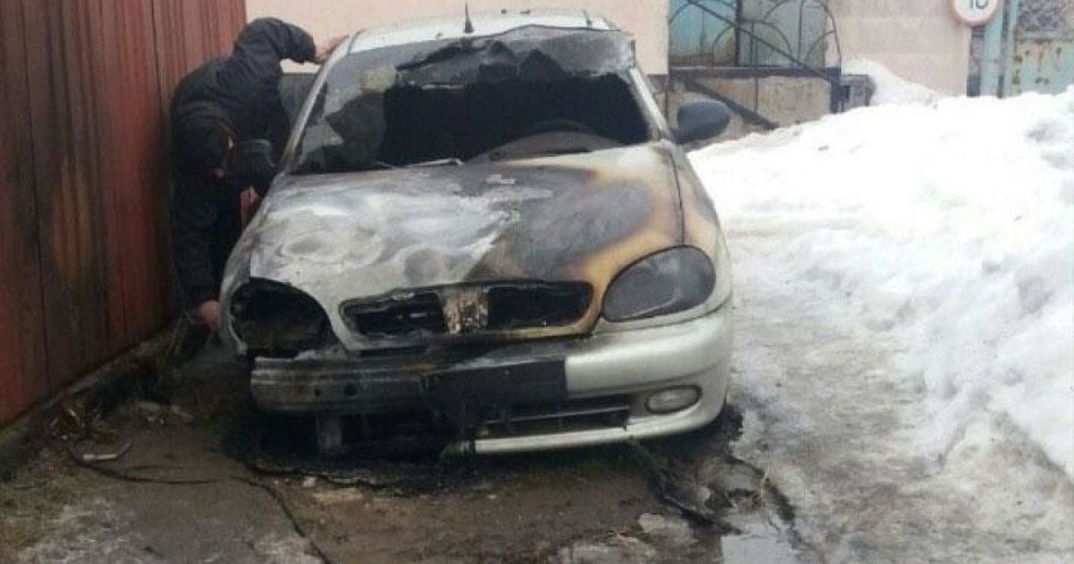 Пожежа автомобілі Полтава_1 / © ГУ НП в Полтавской области