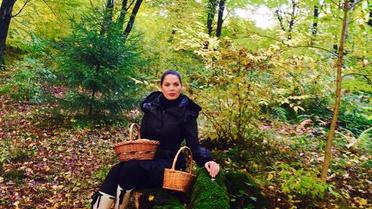 Литовченко сходила за грибами в дизайнерських чоботях / © ТСН.ua