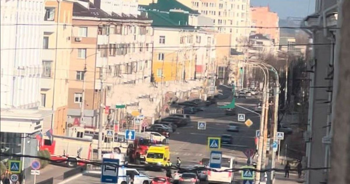 У російському Бєлгороді пролунав вибух у будівлі місцевого управління МВС РФ