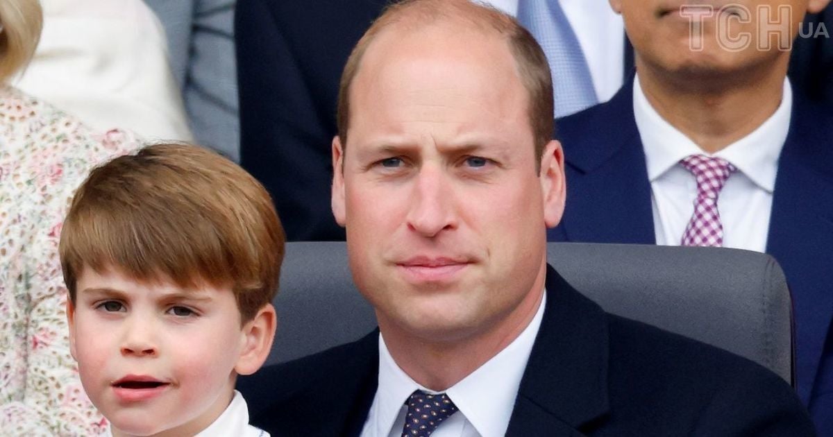 Принц Вільям із сином принцом Луї