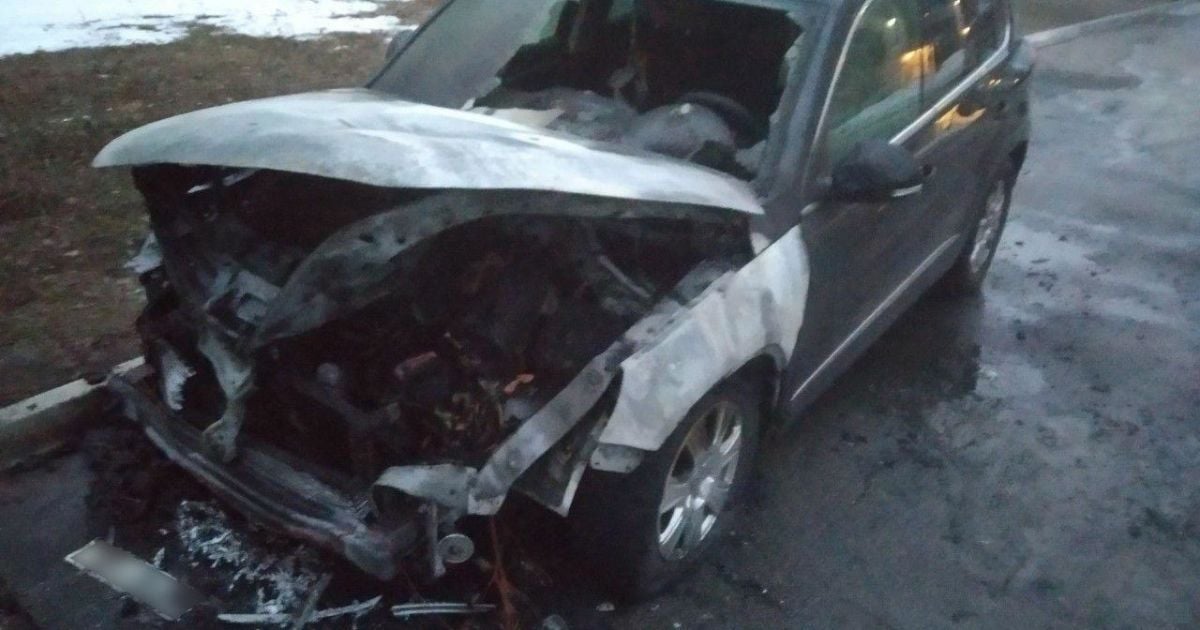 Пожежа автомобілі Полтава_4 / © ГУ НП в Полтавской области