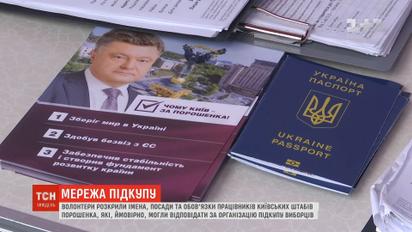 Волонтеры раскрыли имена работников штабов Порошенко, которые могли отвечать за подкуп избирателей
