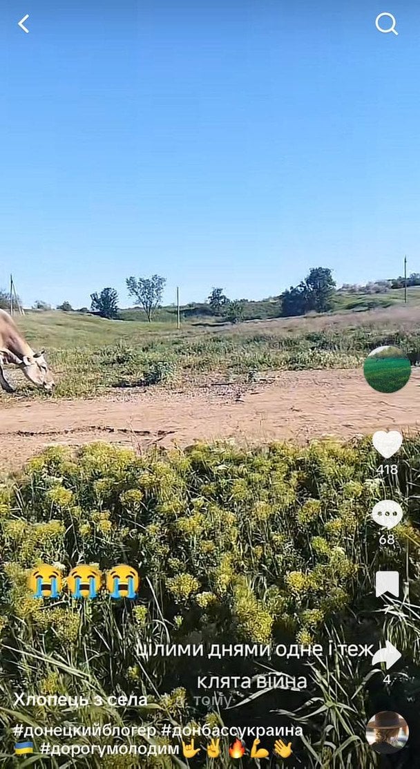 Скриншот страницы в TikTok\maksim910