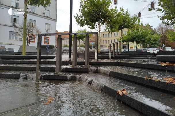 Злива у Дніпрі 7 жовтня / Фото: "Суспільне Дніпро"