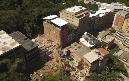 В Рио-де-Жанейро обвал многоэтажек похоронил под собой людей