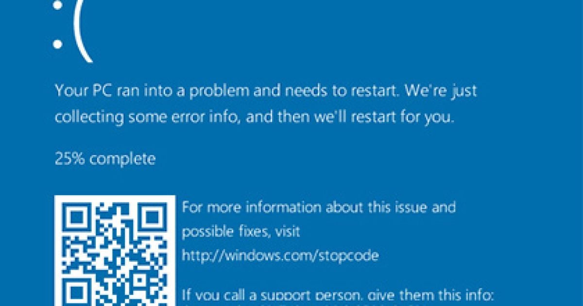 Microsoft представила новый "синий экран смерти"