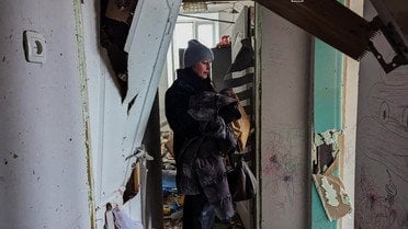 атака на Кривий Ріг 22 січня_2 / © ДСНС