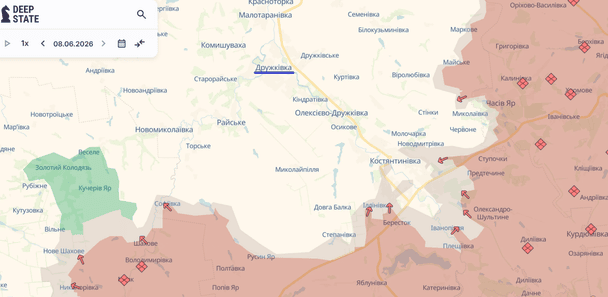 Дружківка на карті