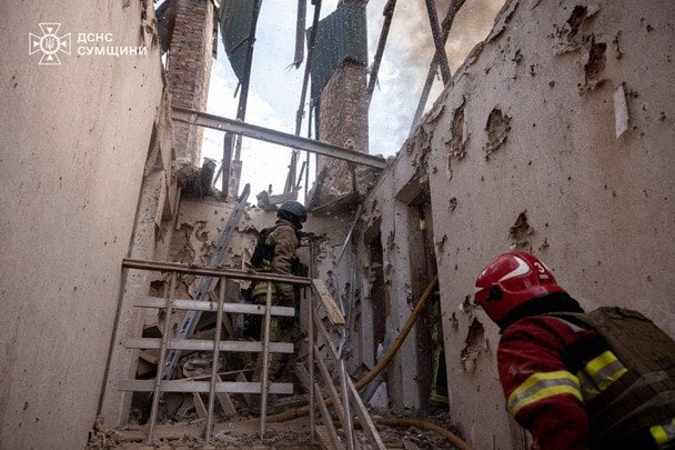 Утренняя атака РФ на Сумы.