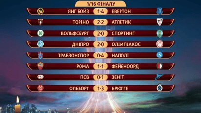 Все результаты первых матчей 1/16 финала Лиги Европы