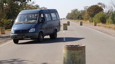 В Крыму стартовала бессрочная блокада полуострова. / © Громадське ТБ