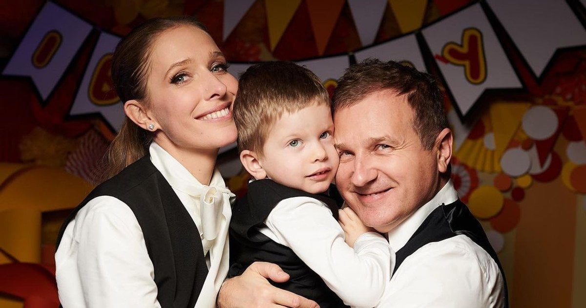 Катерина Осадча та Юрій Горубнов з сином