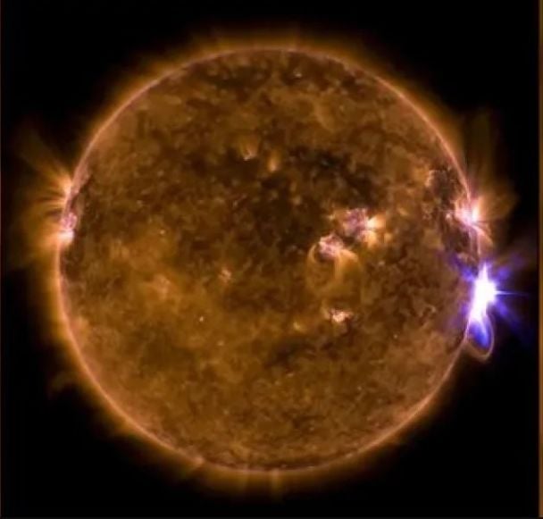 Солнечная вспышка 10 сентября 2017 года сделана аппаратом Solar Dynamics Observatory / © NASA