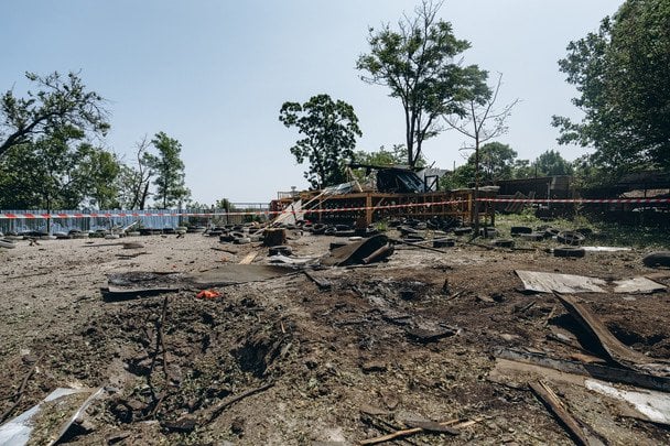 Пошкодження Одеської кіностудії після нічної атаки 10 червня / © Одеська кіностудія
