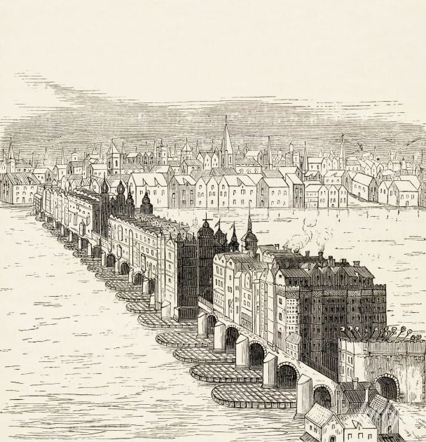 Лондонский мост перед Великим пожаром / © Getty Images