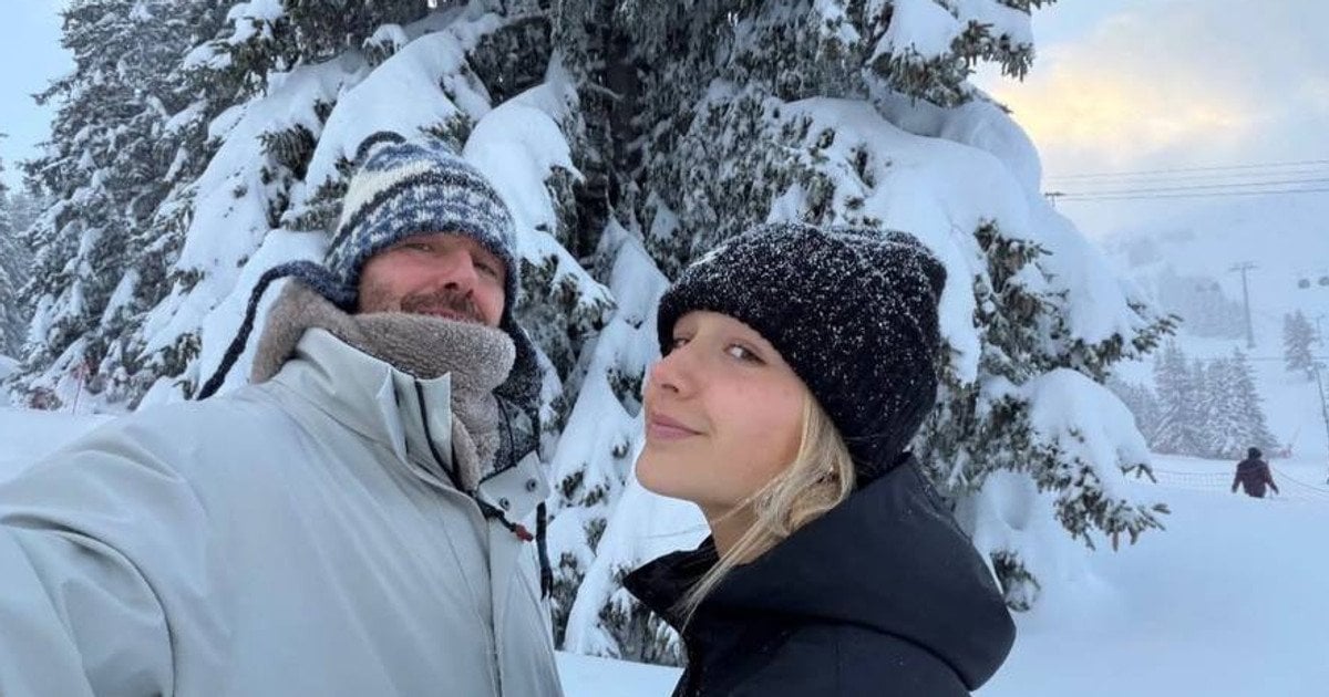 Дэвид Бекхэм с дочерью Харпер