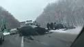 Под Киевом на заснеженной дороге в ДТП пострадал ребенок