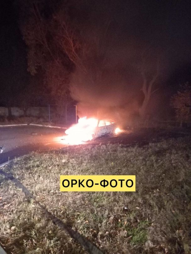 Партизани підірвали авто окупантів в Мелітополі