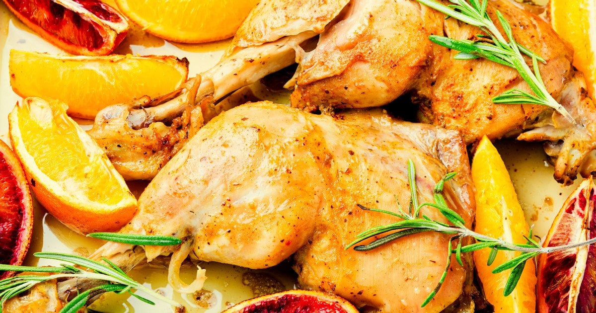 Курячі стегна в апельсиновому маринаді