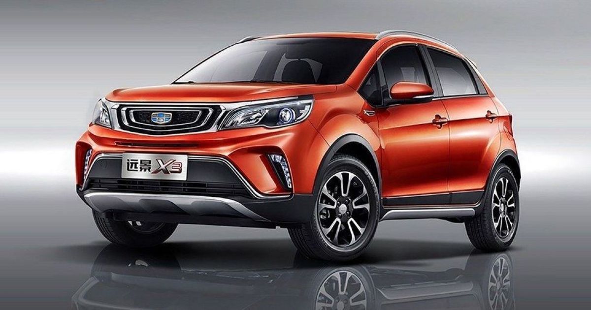 Geely распространила официальные изображения компактного кроссовера Vision X3