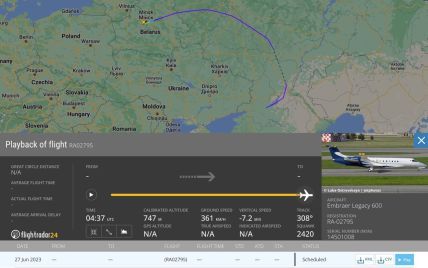 Самолет Пригожина улетел из Беларуси