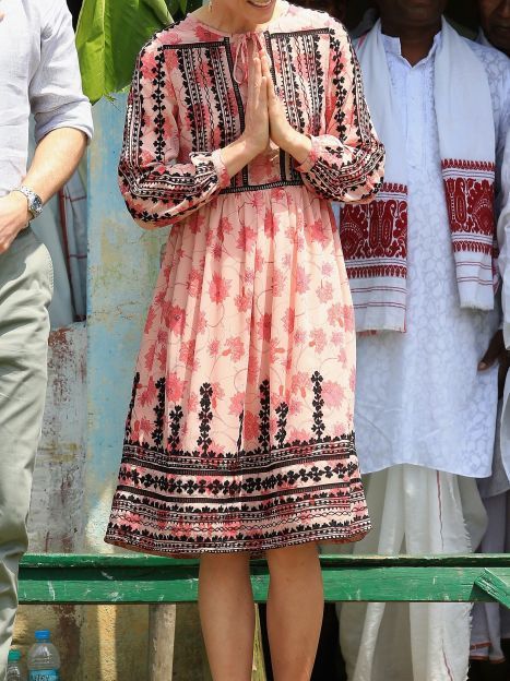 Герцогиня Кембриджская и принц Ульям в индийской деревне / © Getty Images