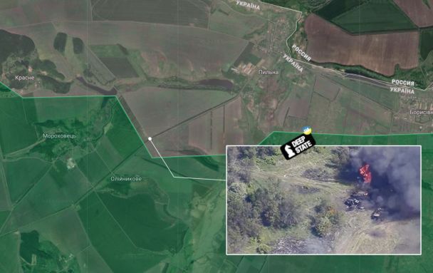 ЗСУ спалили російську техніку на Харківщині 10 травня / Мапа: DeepState