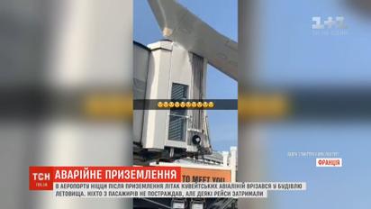 У Франції пасажирський літак врізався в будівлю аеропорту