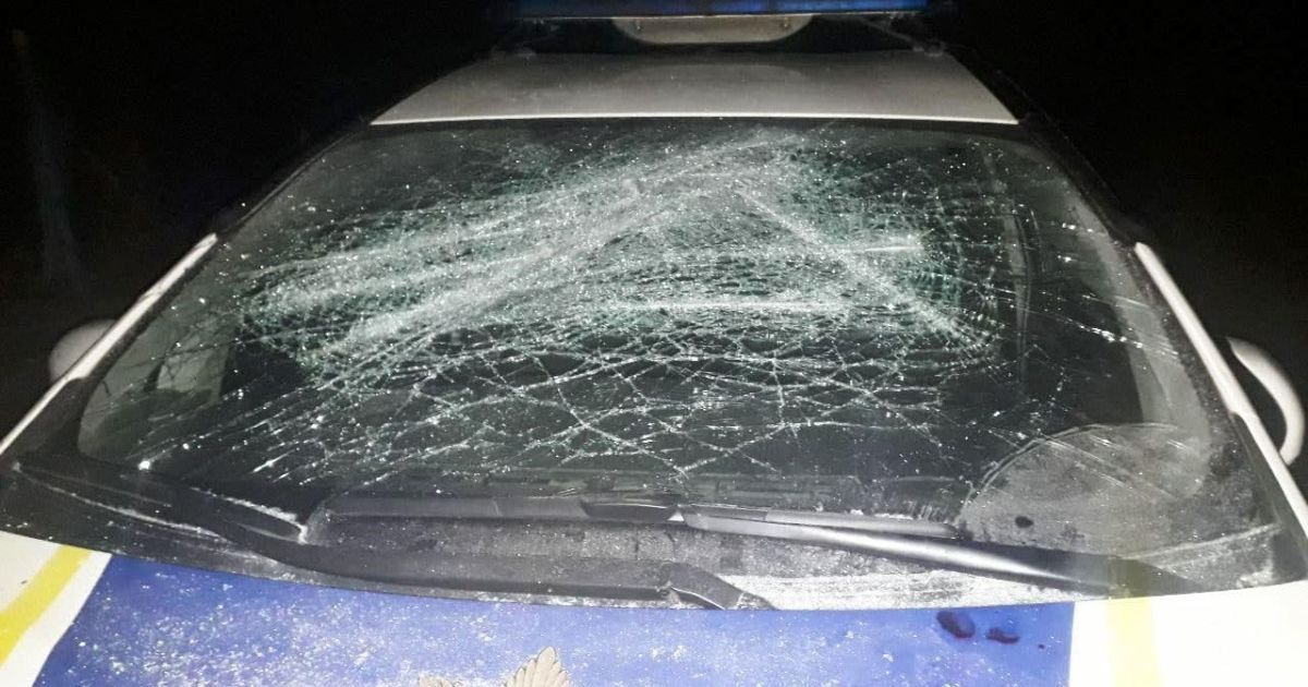 У Рівненській області домашній тиран відбивався від копів залізною трубою та трощив службове авто