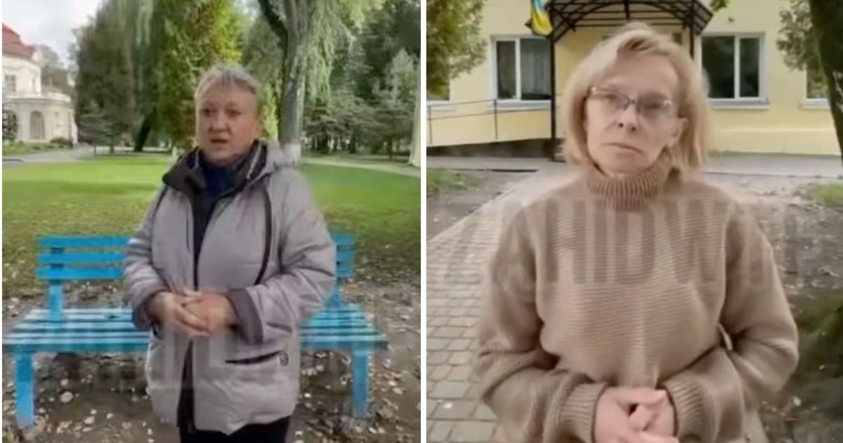 И. о. директора и воспитательница учебно-реабилитационного центра для детей во Львовской области/Скриншот с видео
