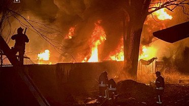 В Киевской области ликвидированы последствия вражеской атаки беспилотников / © t.me/s/dsns_telegram