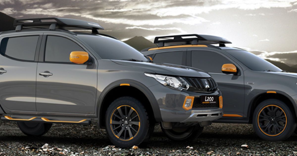 Mitsubishi опубликовала фото концептов на базе пикапа L200 и кроссовера ASX