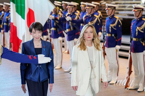 Джорджа Мелоні і Санае Такаїті / © Associated Press