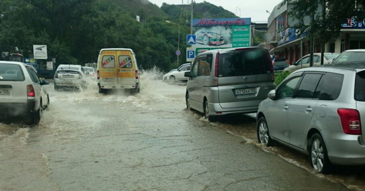 Приморье оказалось под водой / © соцмережі
