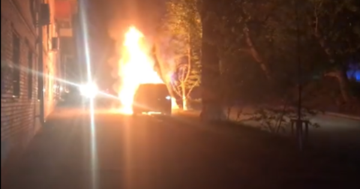 У Києві вщент спалили машину головного редактора українського телеканалу