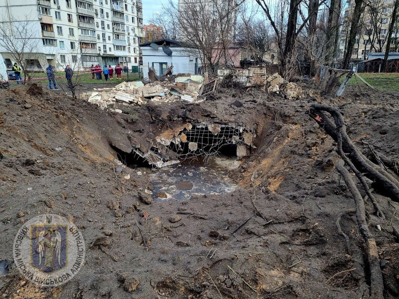 Наслідки ракетної атаки по Києву 21 березня / © Київська міська військова адміністрація