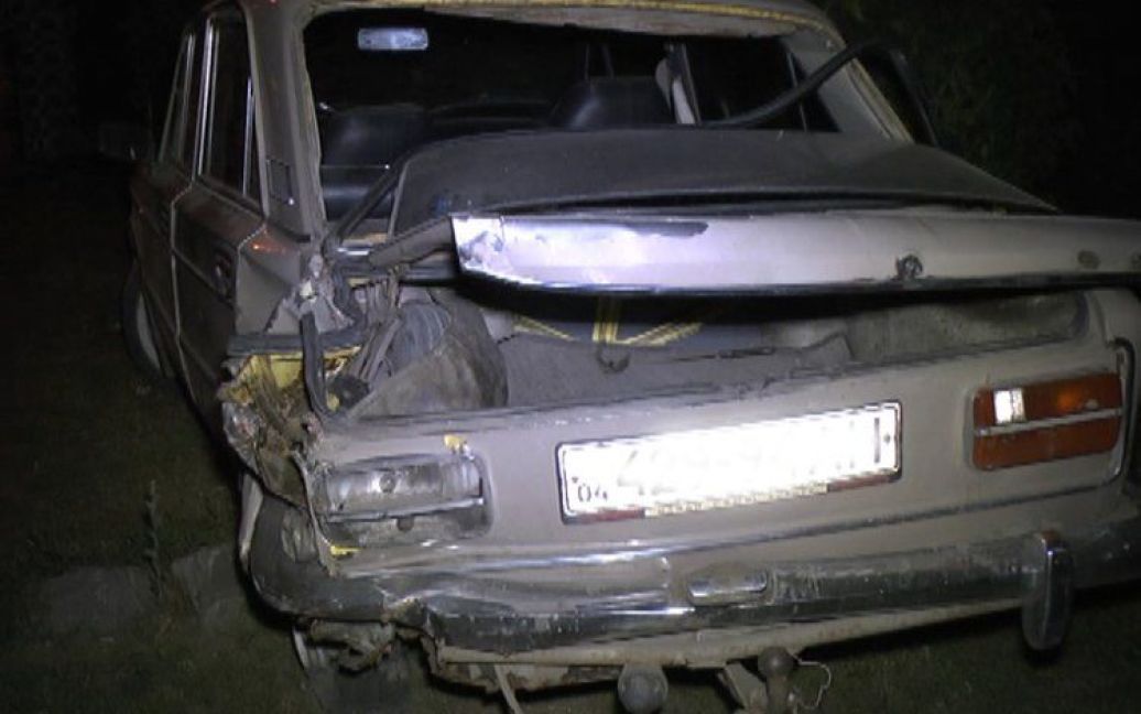 Водитель врезался в автомобиль и сбил пешеходов / © Пресс-служба ГАИ Днепропетровской области