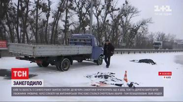 Несколько ДТП из-за снегопада на Житомирской трассе: какова ситуация на автомагистралях