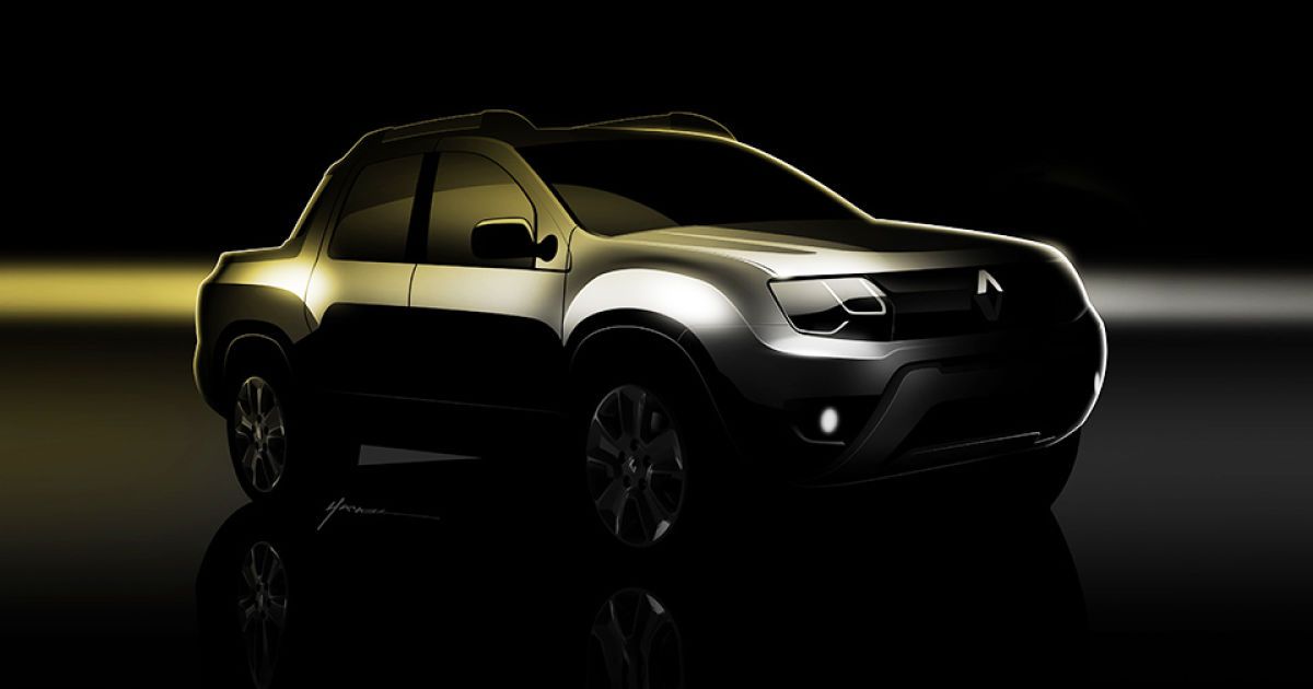 Renault показала официальные тизеры пикапа Duster с двойной кабиной